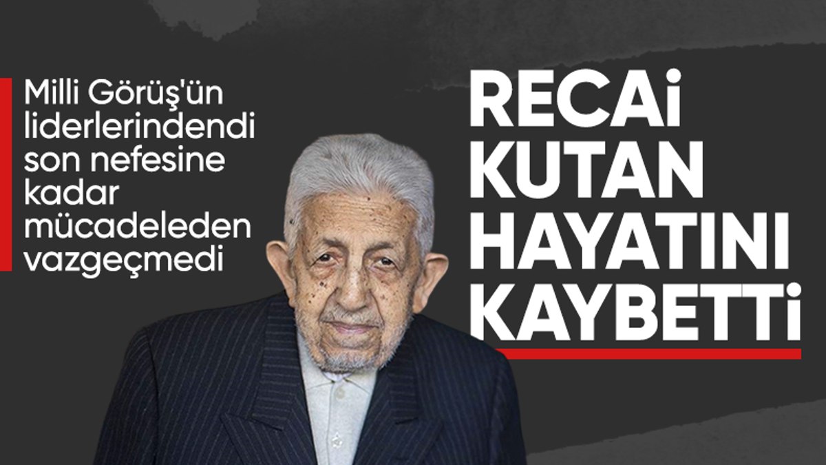 SON DAKİKA! Recai Kutan hayatını kaybetti