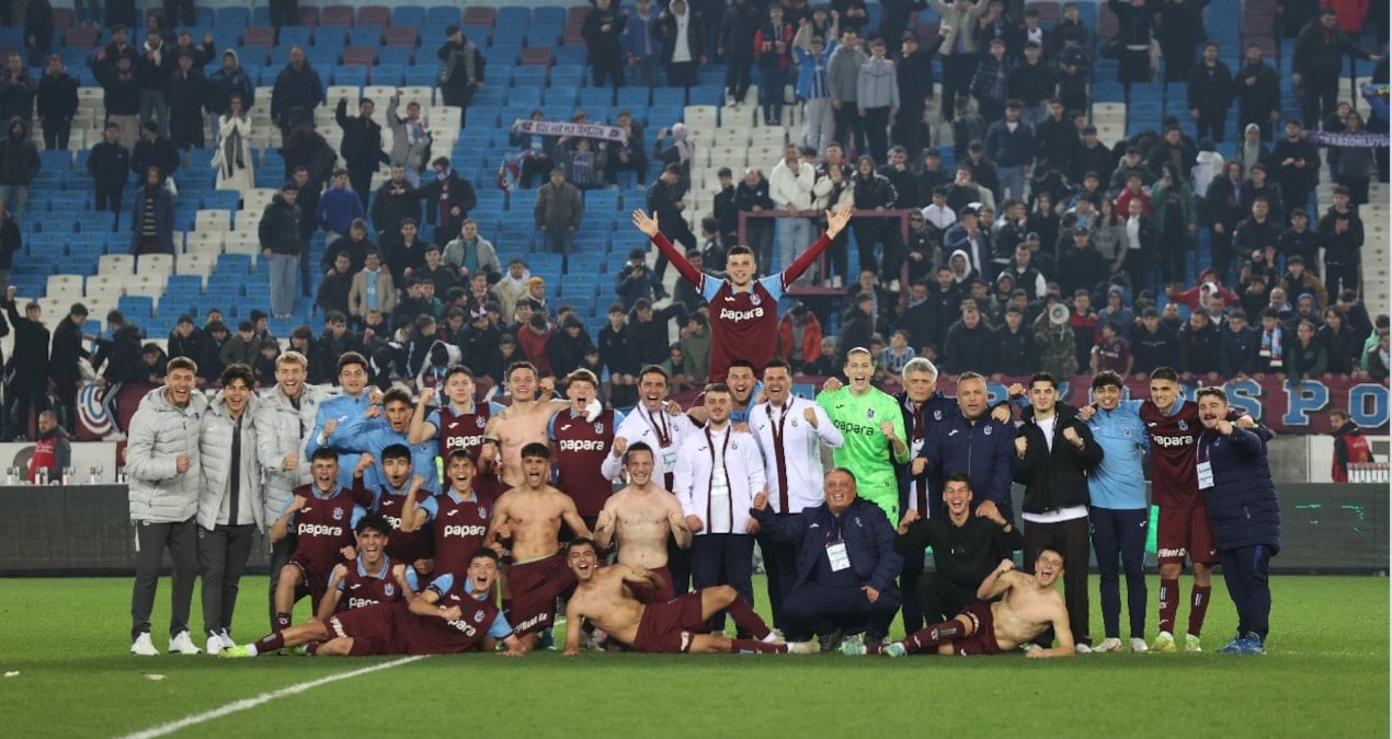 Trabzonspor’un gençleri tarihi maça kilitlendi